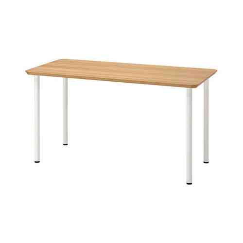 Письменный стол, бамбук/белый, 140x65 см ANFALLARE АНФАЛЛАРЕ / ADILS АДИЛЬС арт. 59417695